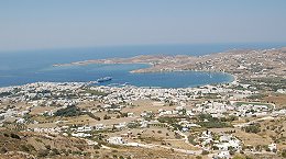 View of Paros island